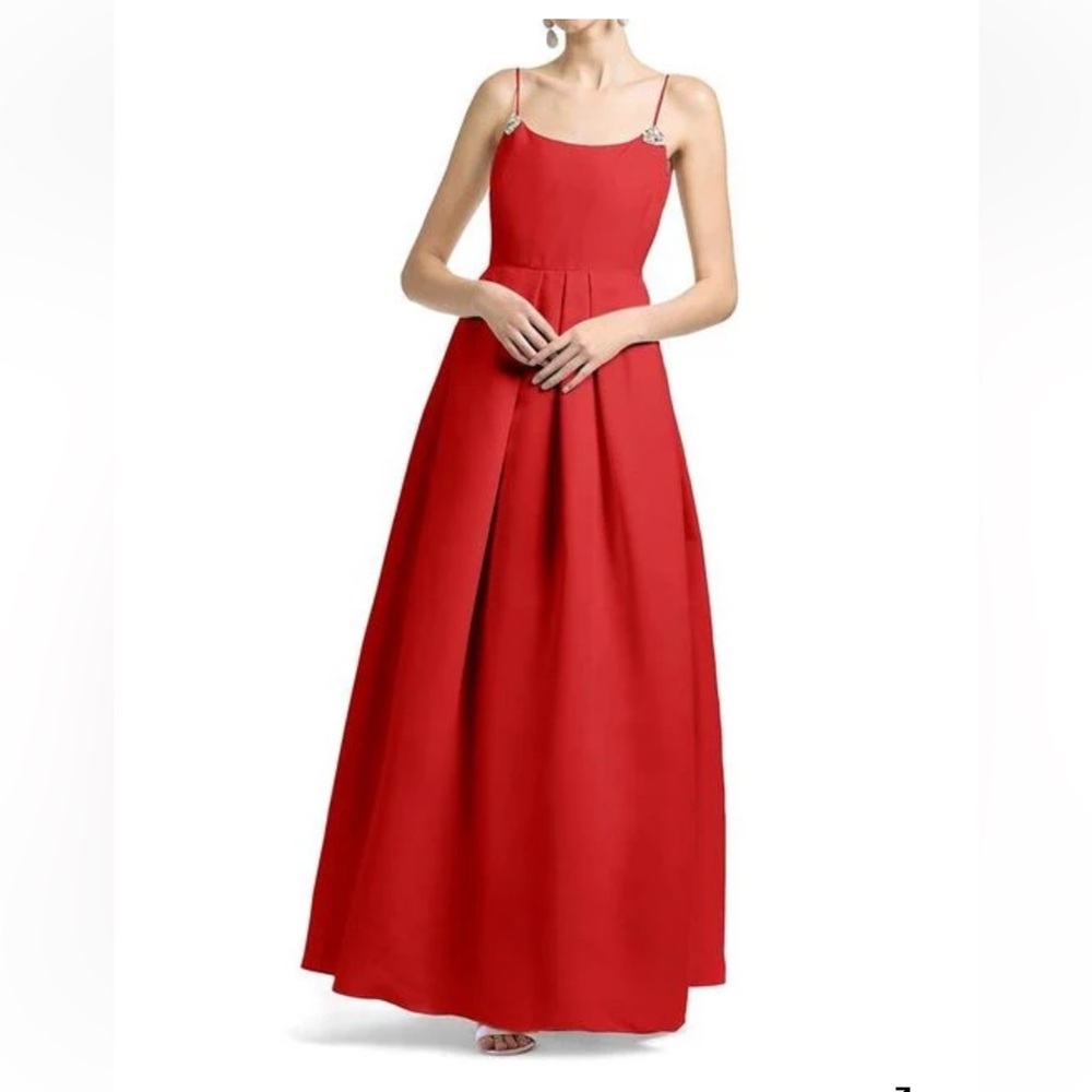 Sachin & Babi Red Gown